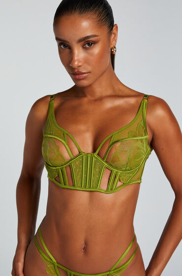 Hunkemöller Soutien-gorge à armatures non-préformé longline Billie Vert