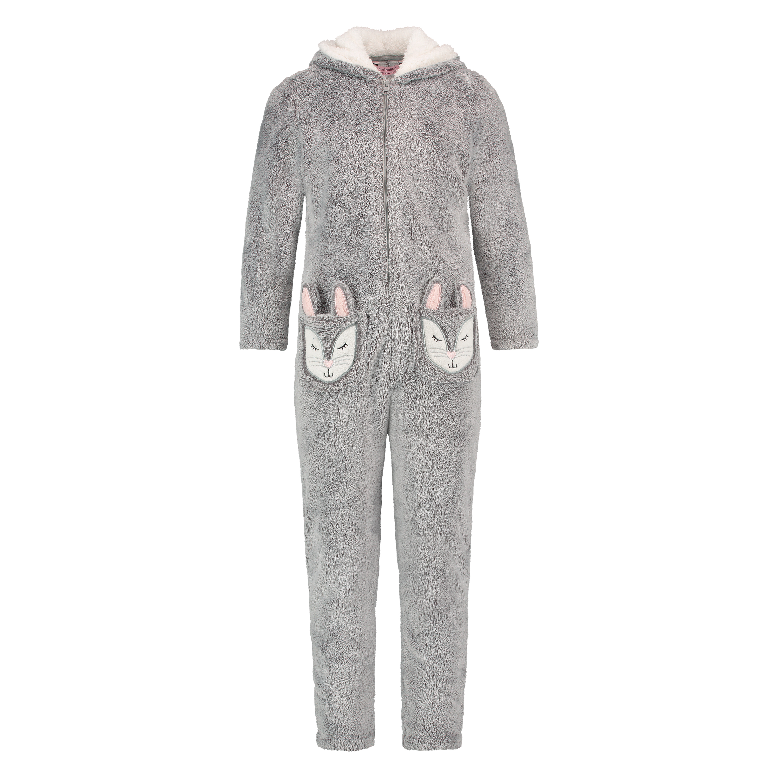 Onesie Teens Fleece, Gris, main