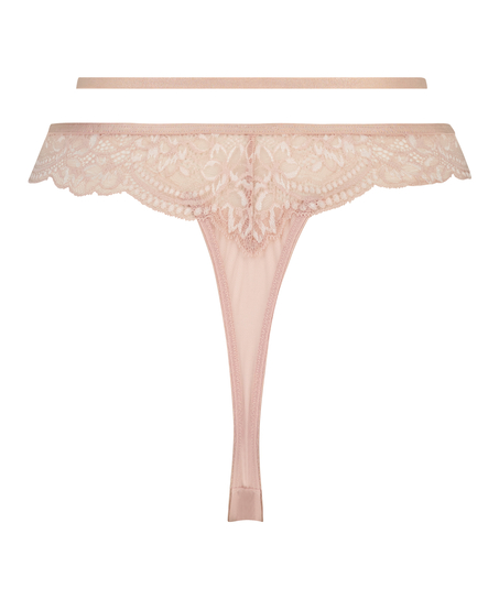 String taille haute Kirsty, Rose