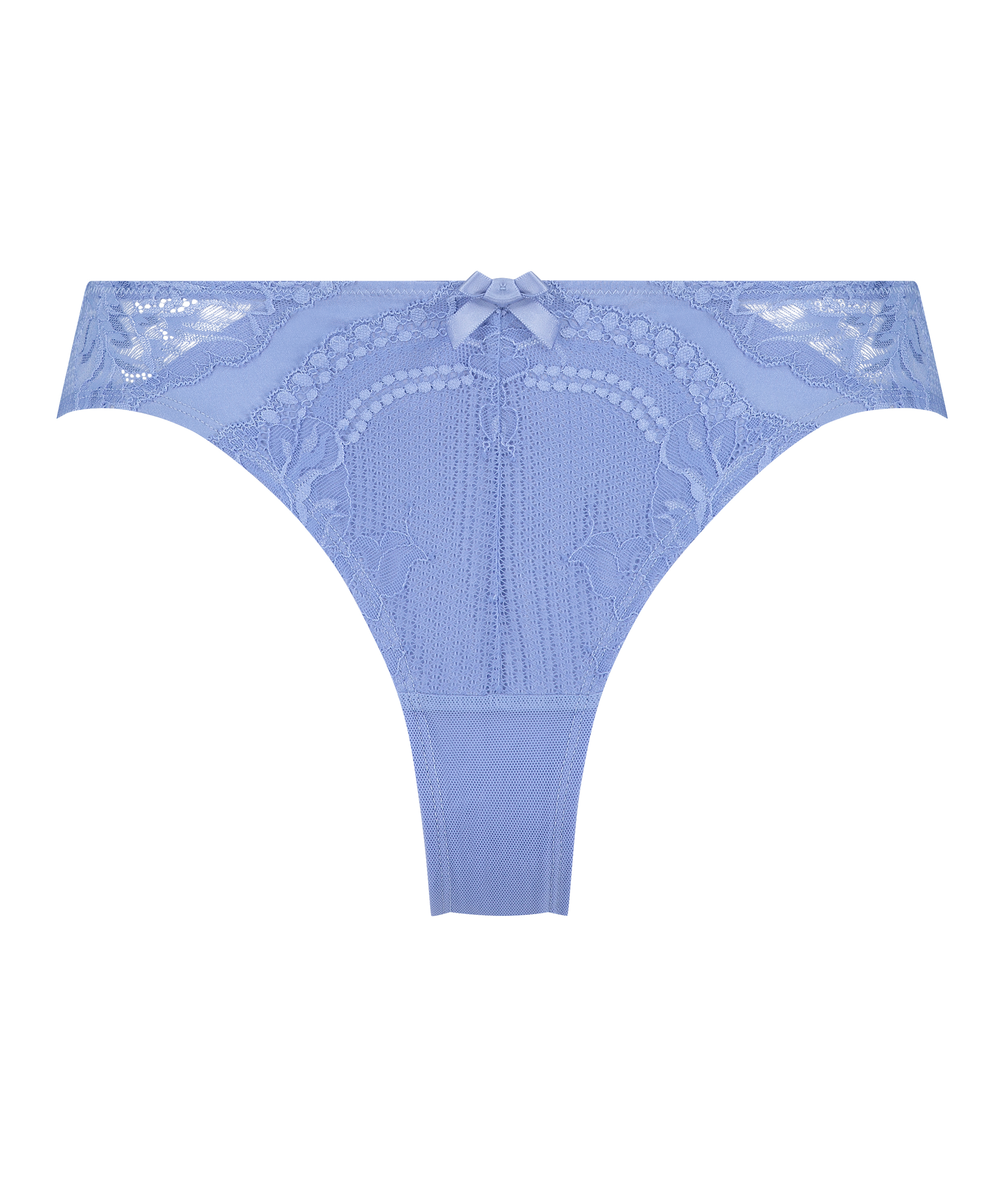 Slip brésilien taille haute Kimberley, Bleu, main