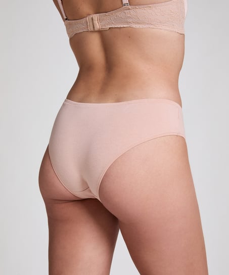 Slip Brésilien en Coton Kira, Beige