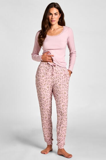 Hunkemöller Pantalon de pyjama Jersey Rose Hunkemöller Pantalon de pyjama Jersey Rose
