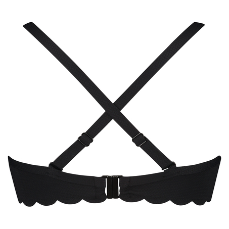 Haut de bikini à armatures préformé Scallop Taille E +, Noir