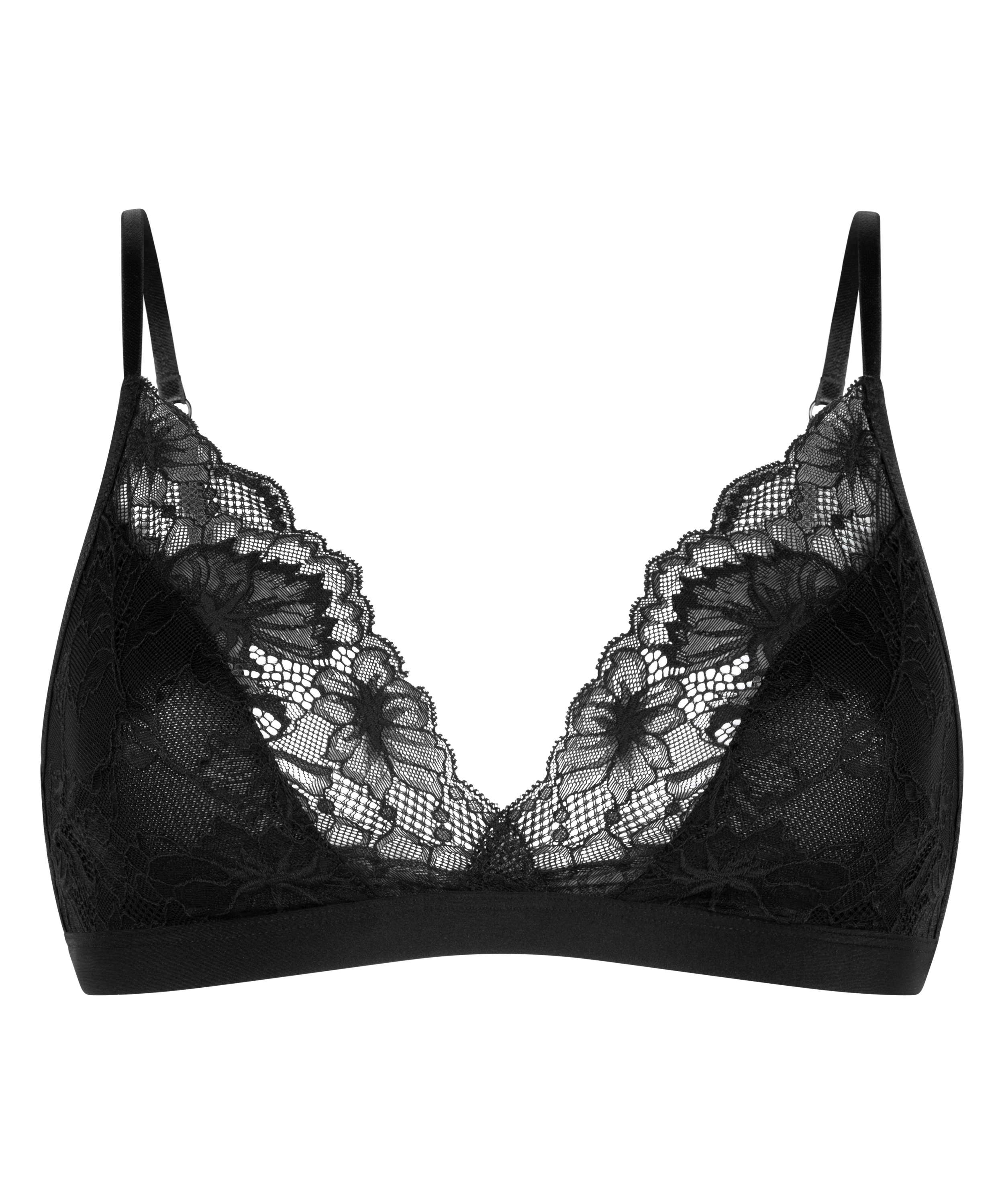 Bralette Stormi, Noir, main