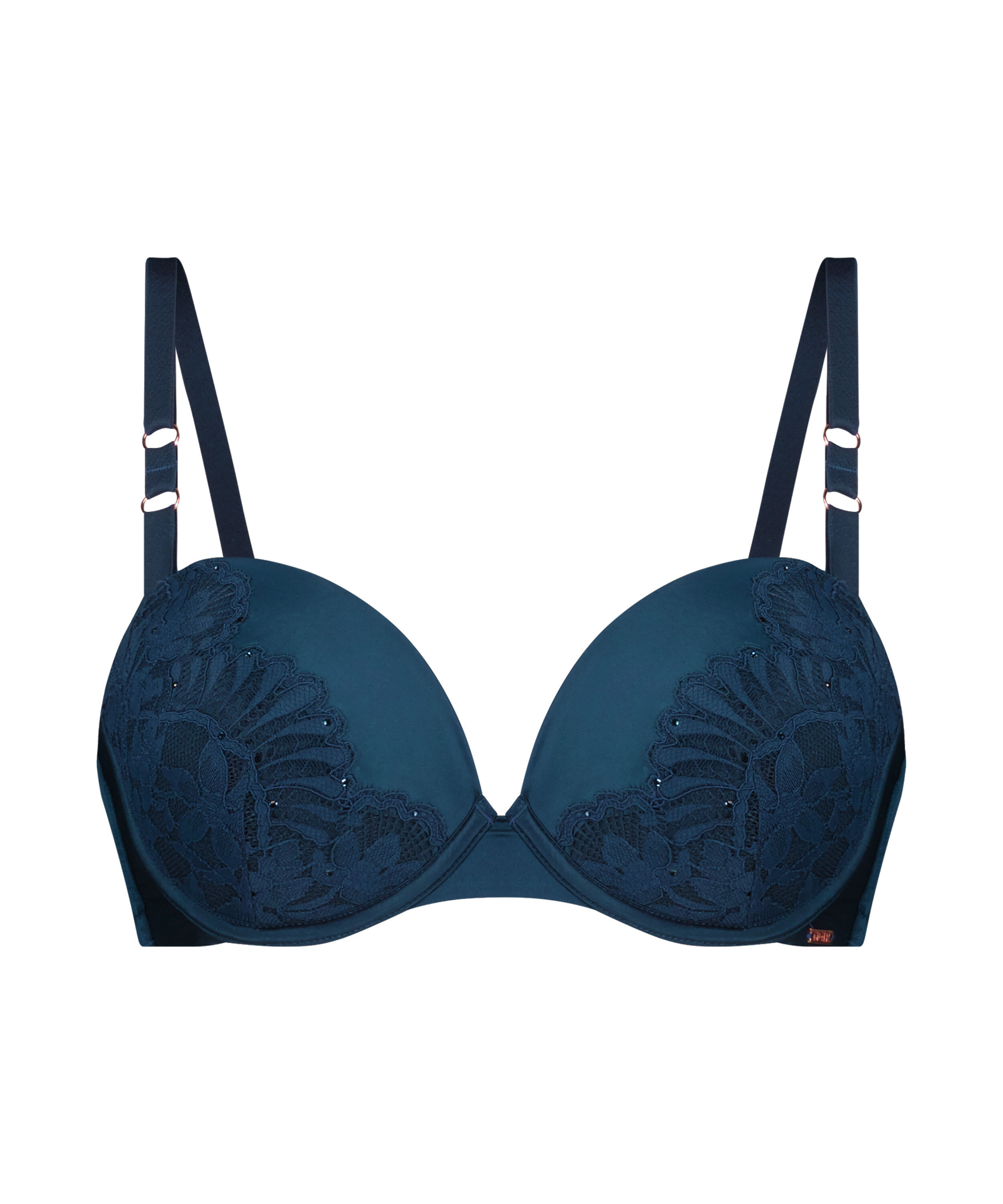 Soutien-gorge rembourr&eacute; &agrave; armatures Josien, Bleu