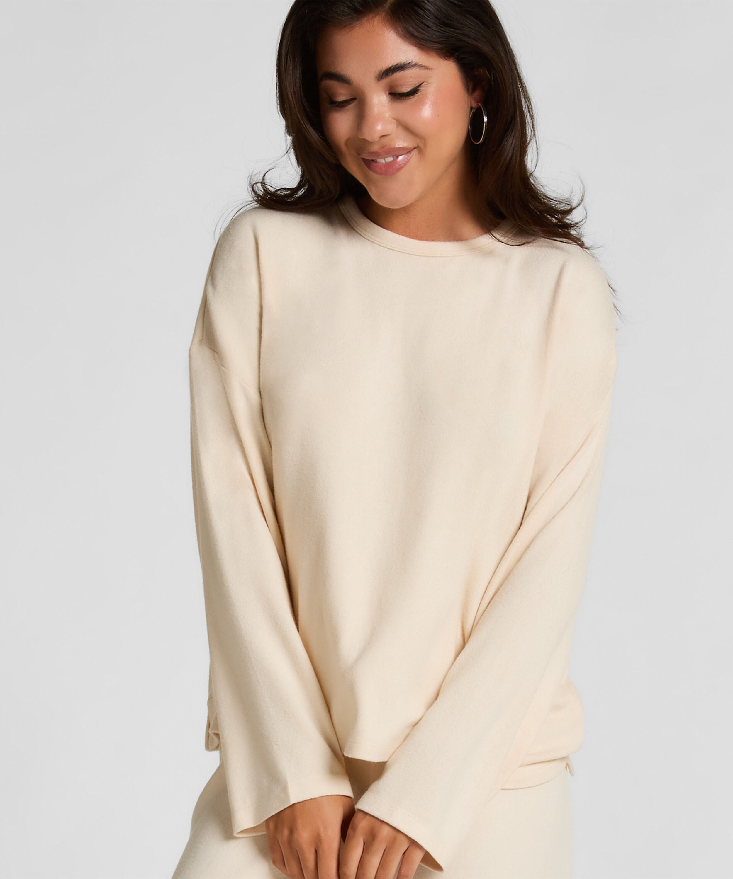 Haut de pyjama Jersey, Blanc Haut de pyjama Jersey, Blanc