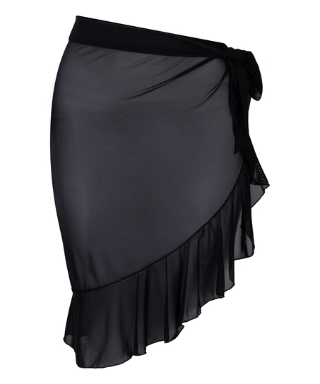 Paréo en maille, Noir