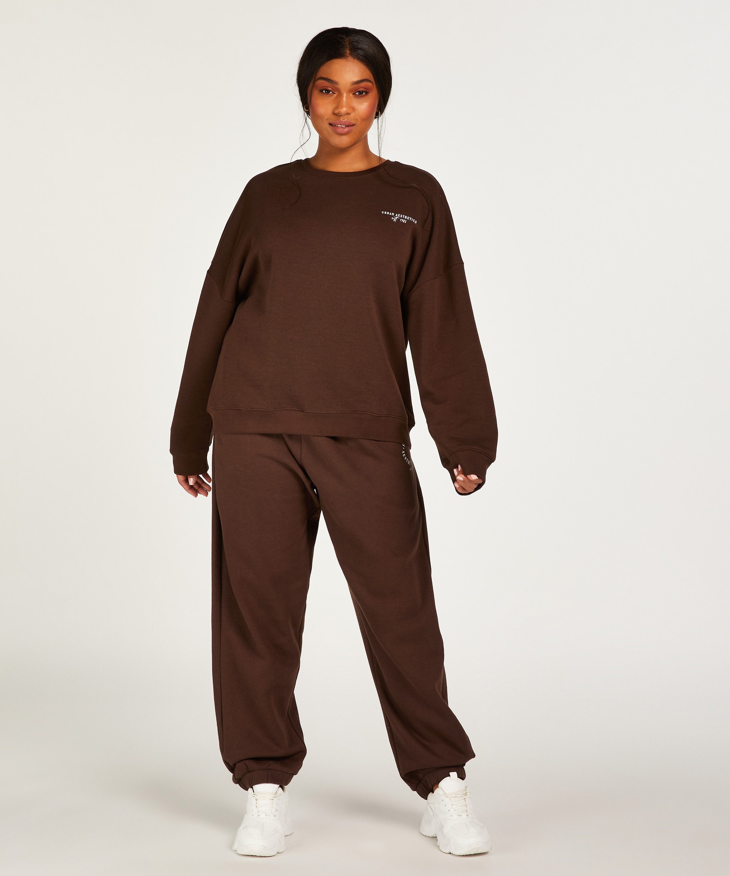 Jogger Sweat Urbain, marron, main