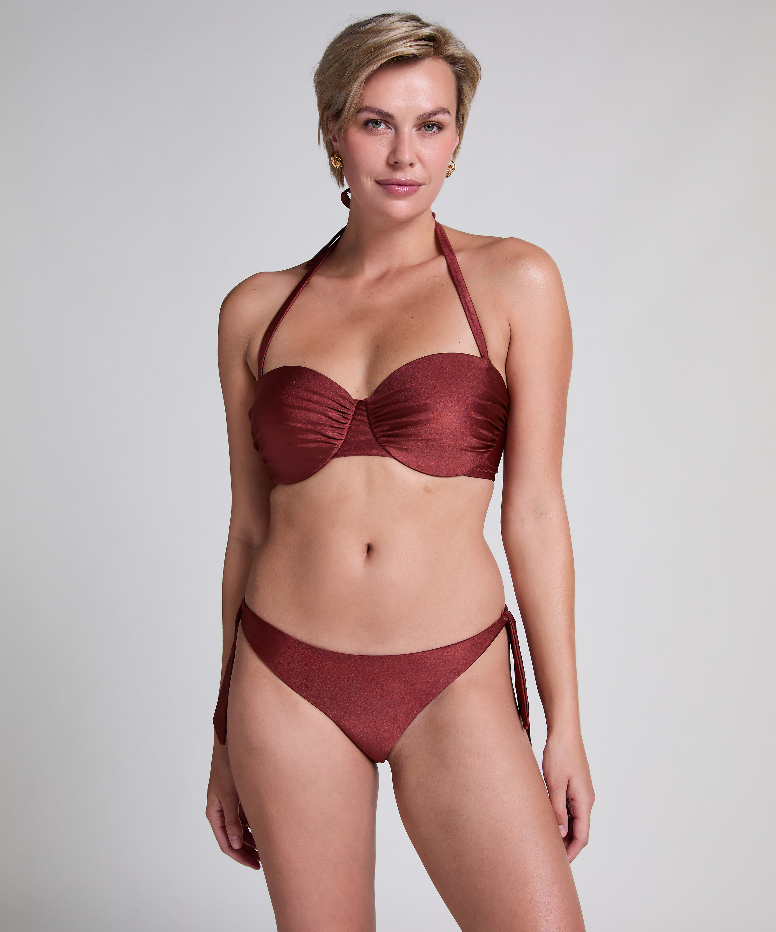 Bas de bikini Dune Cheeky, Rouge, main