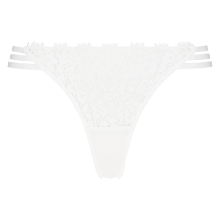 Tanga string Lillian, Blanc