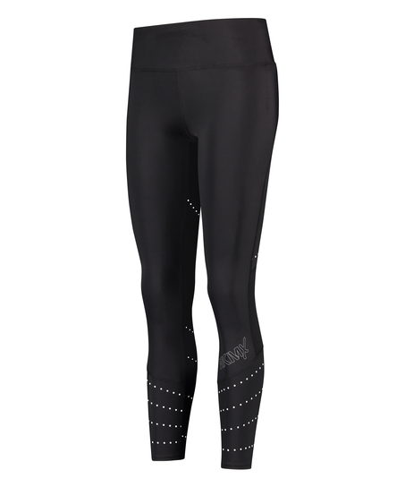 HKMX Legging taille r&eacute;guli&egrave;re Run Baby Run, Noir