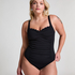 Maillot de bain Shaping Scallop, Noir