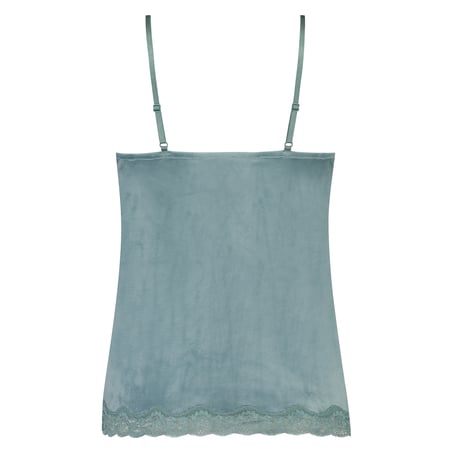 Camisole velours Dentelle, Vert