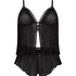 Ensemble Cami Mousseline Plissé, Noir