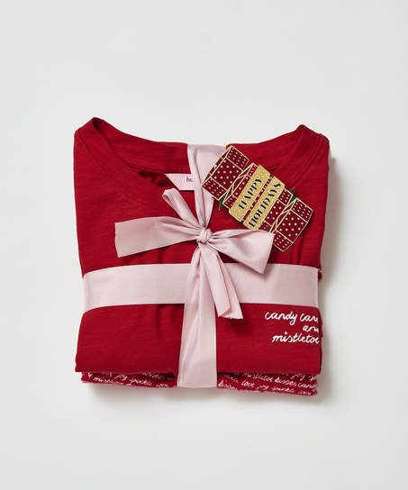 Coffret cadeau Pyjama long, Rouge