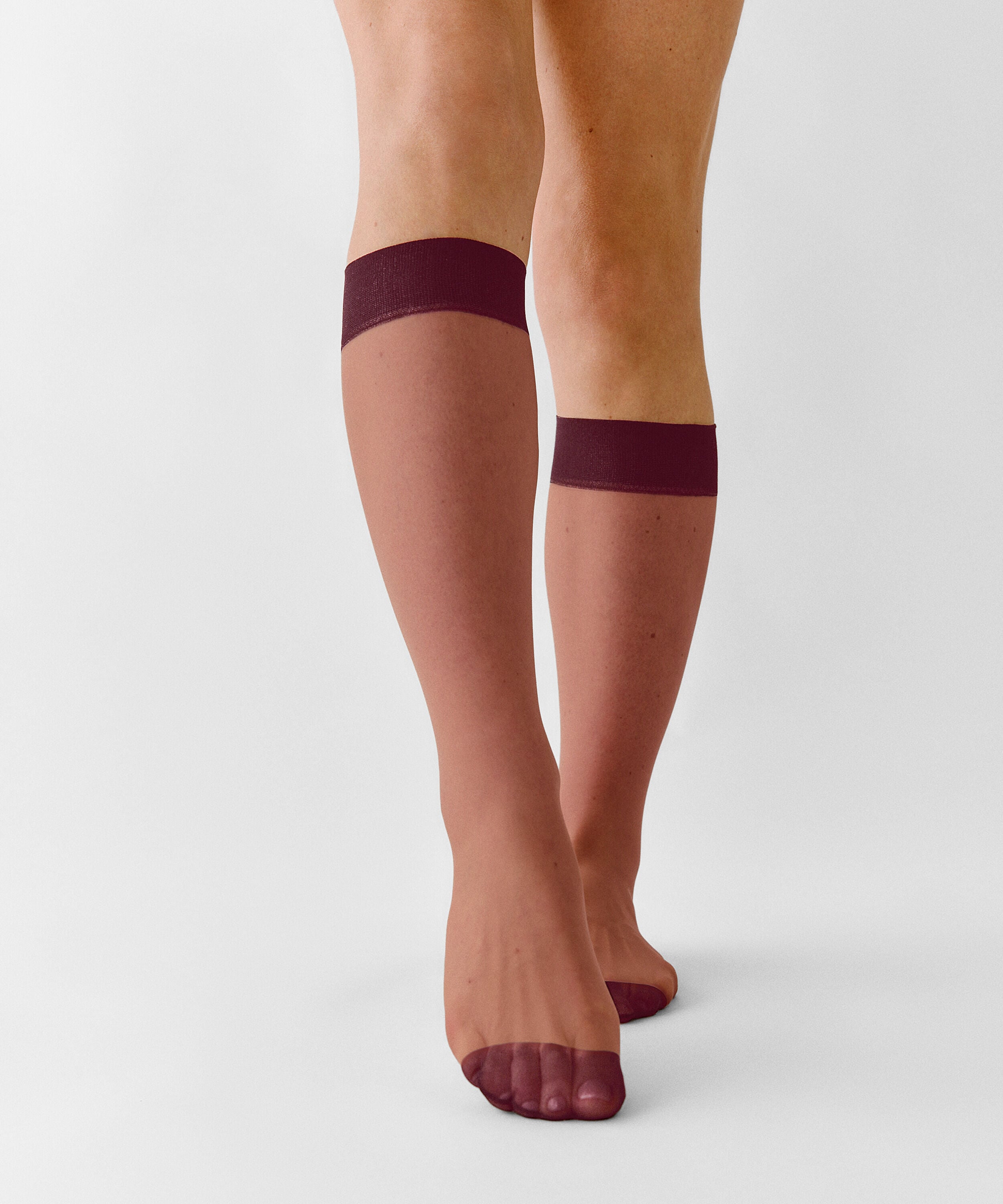 Chaussettes Sheer Back Seam, Violet Chaussettes Sheer Back Seam, Violet
