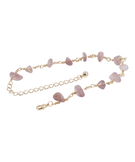 Bracelet en pierre, Rose