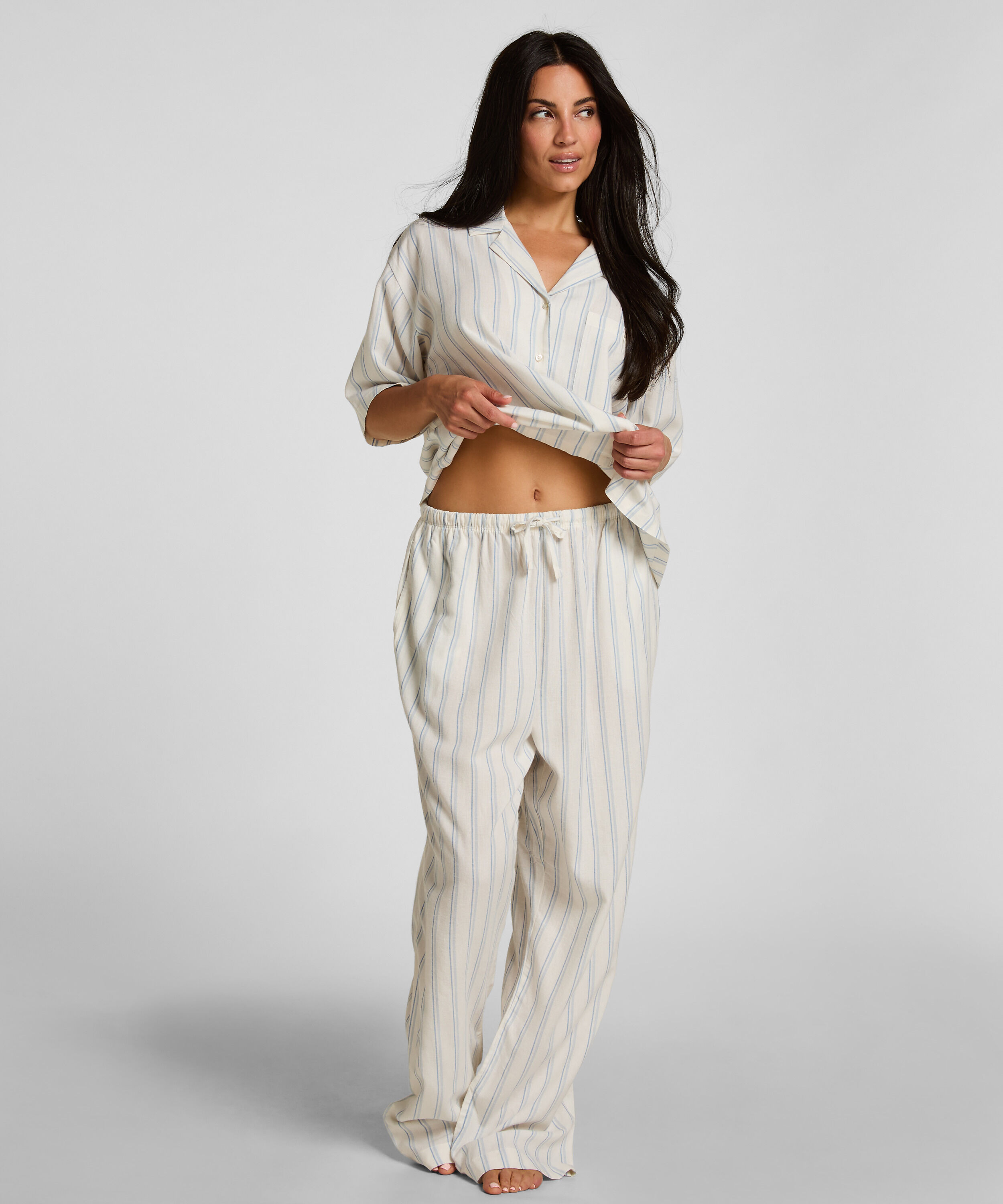 Pantalon Lin, Blanc