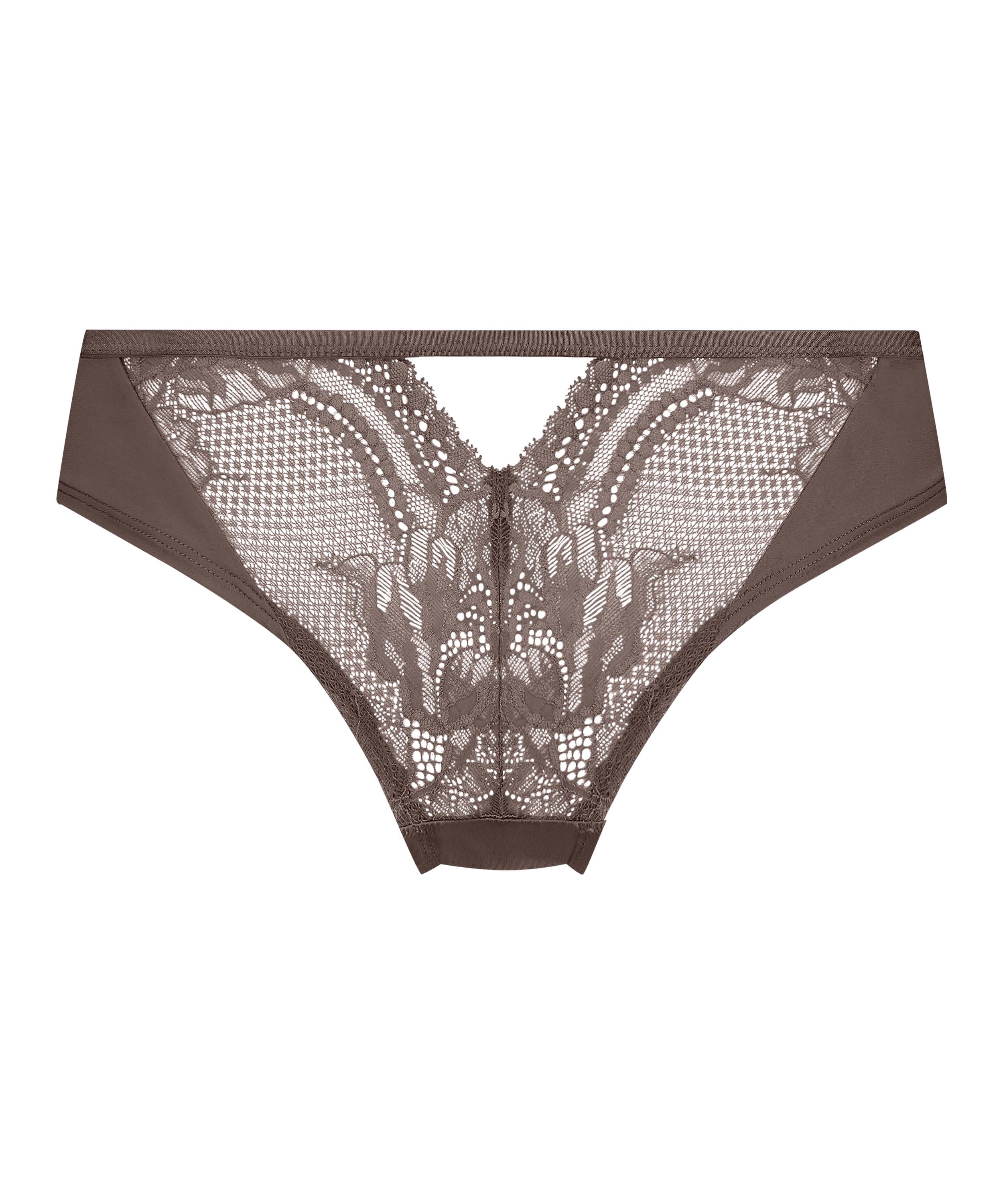 Slip brésilien Leonie, marron, main