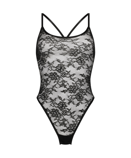 Body taille haute Sienna, Noir