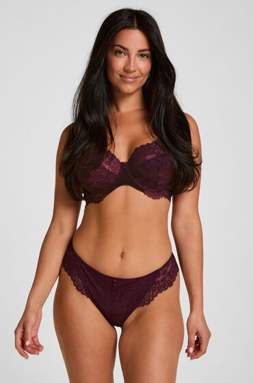 Hunkemöller Slip brésilien Daisy Violet