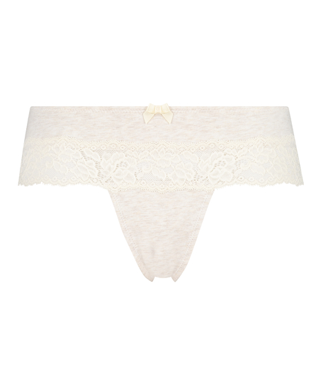 Boxer string Coton, Beige