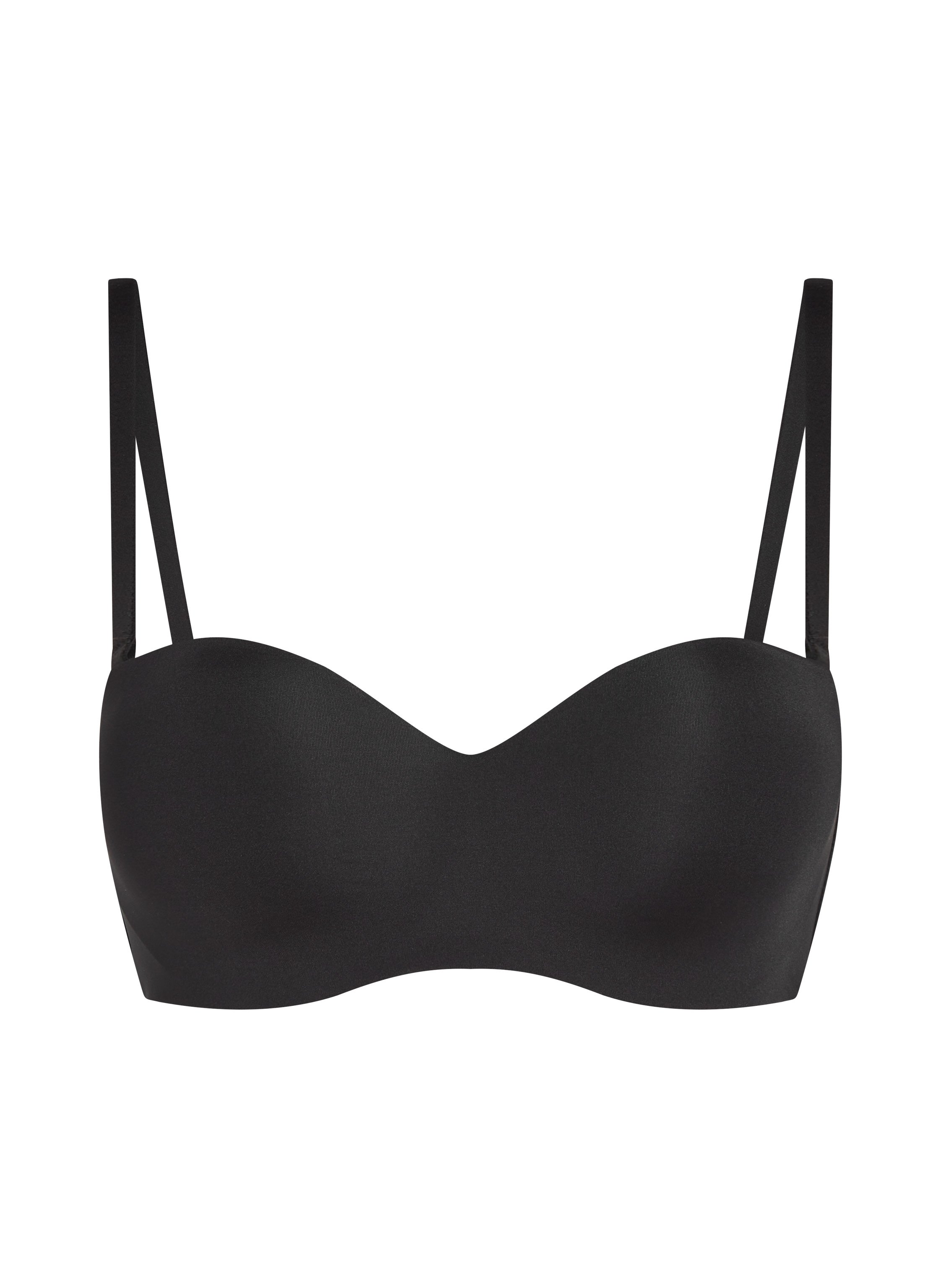 Soutien-gorge push-up sans bretelles à armatures préformé Smooth, Noir, main