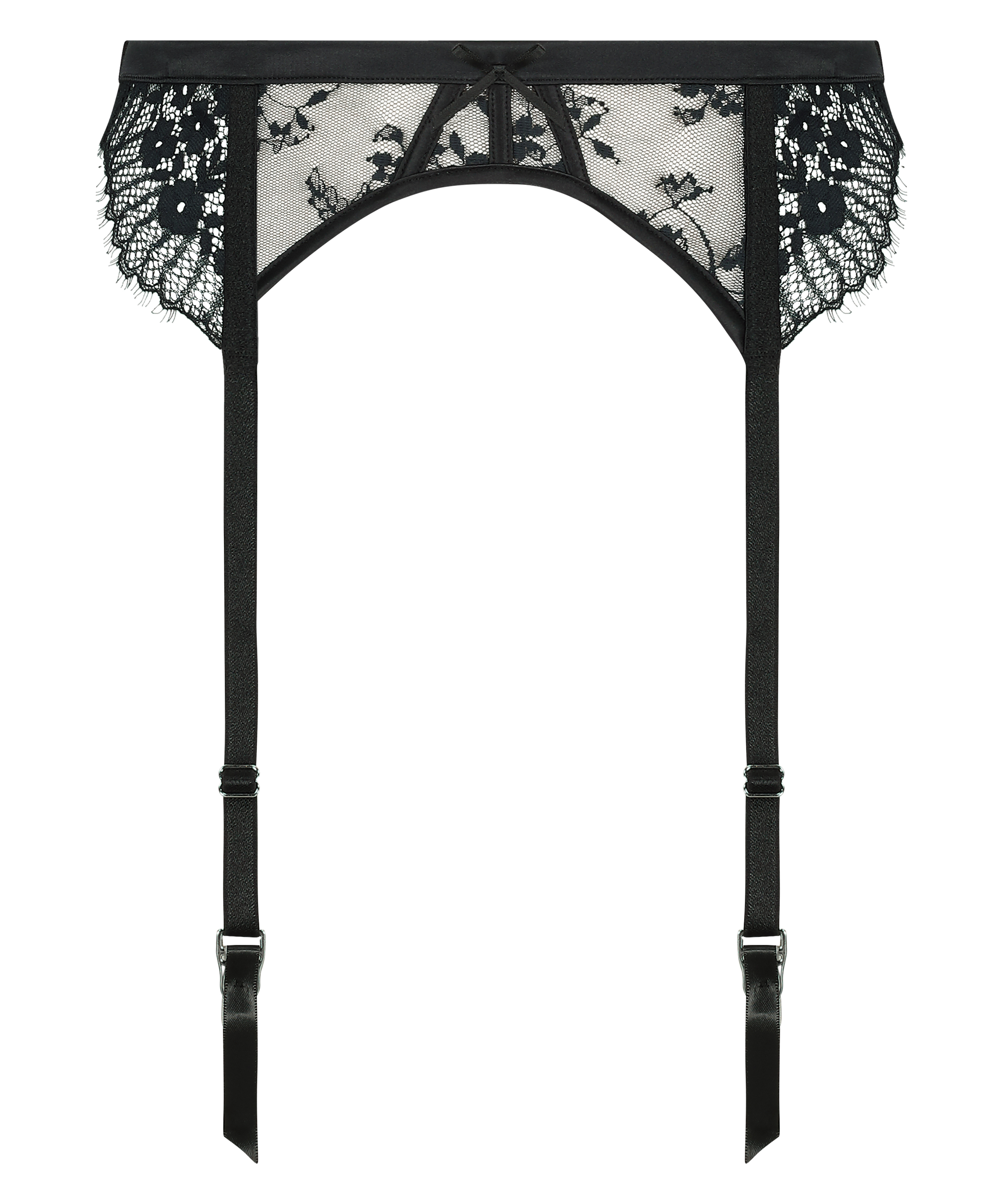 Porte-jarretelles Daphne, Noir, main