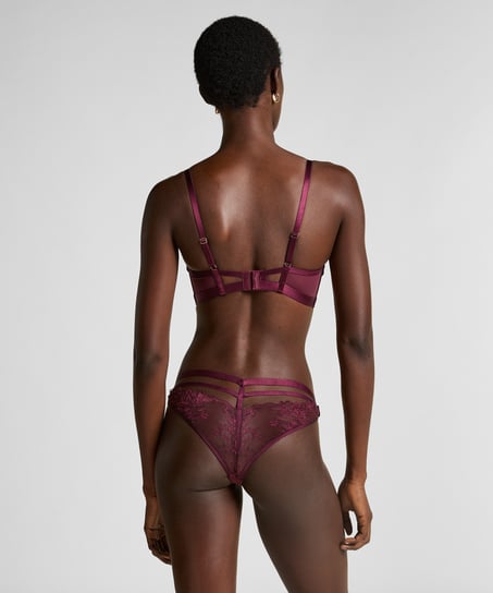 Soutien-gorge non rembourré longline Avela, Rouge
