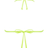 Bikini Crop Top froncé Glow, Jaune