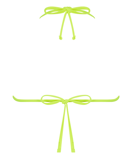 Bikini Crop Top froncé Glow, Jaune