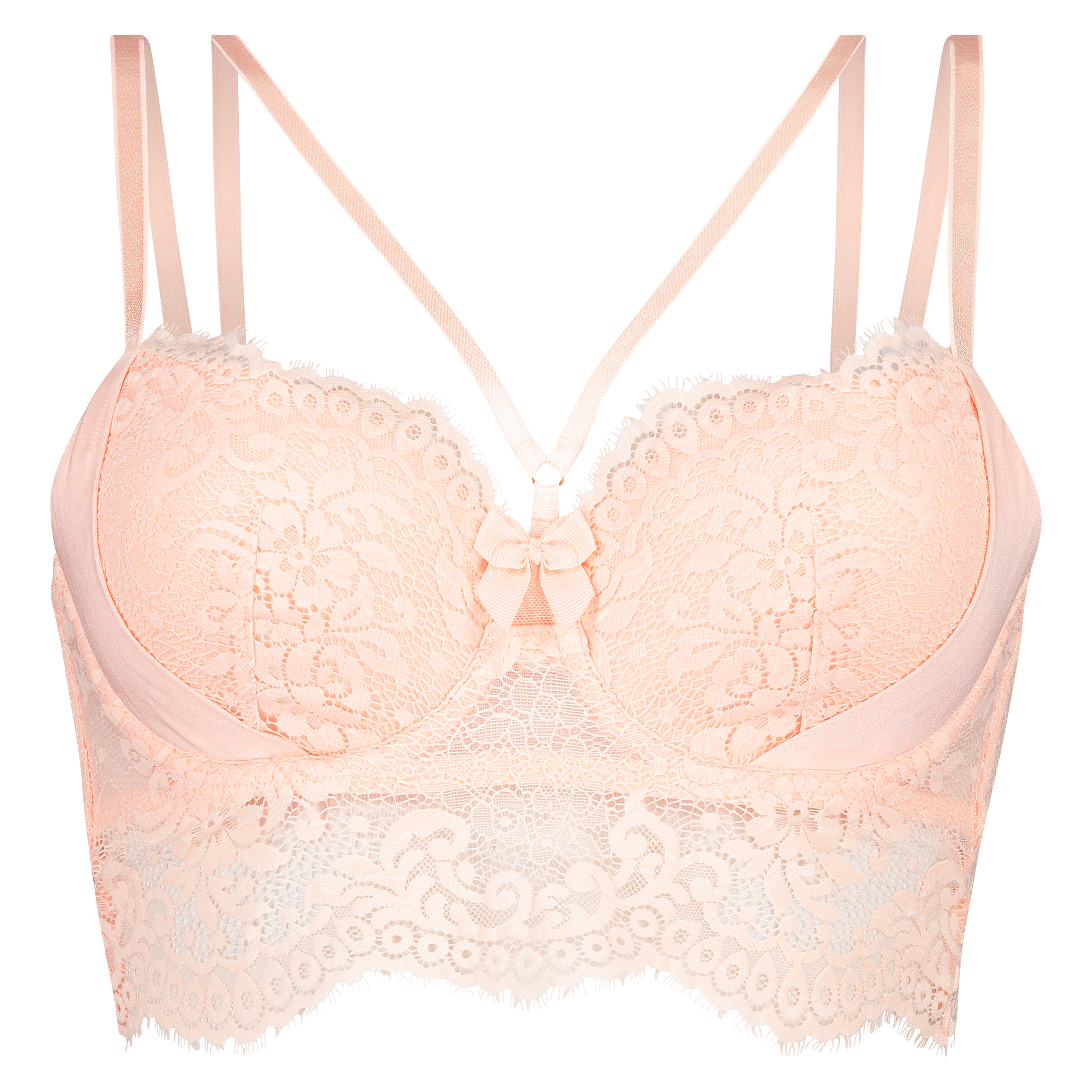 Soutien-gorge &agrave; armatures pr&eacute;form&eacute; longline Dide, Rose, main