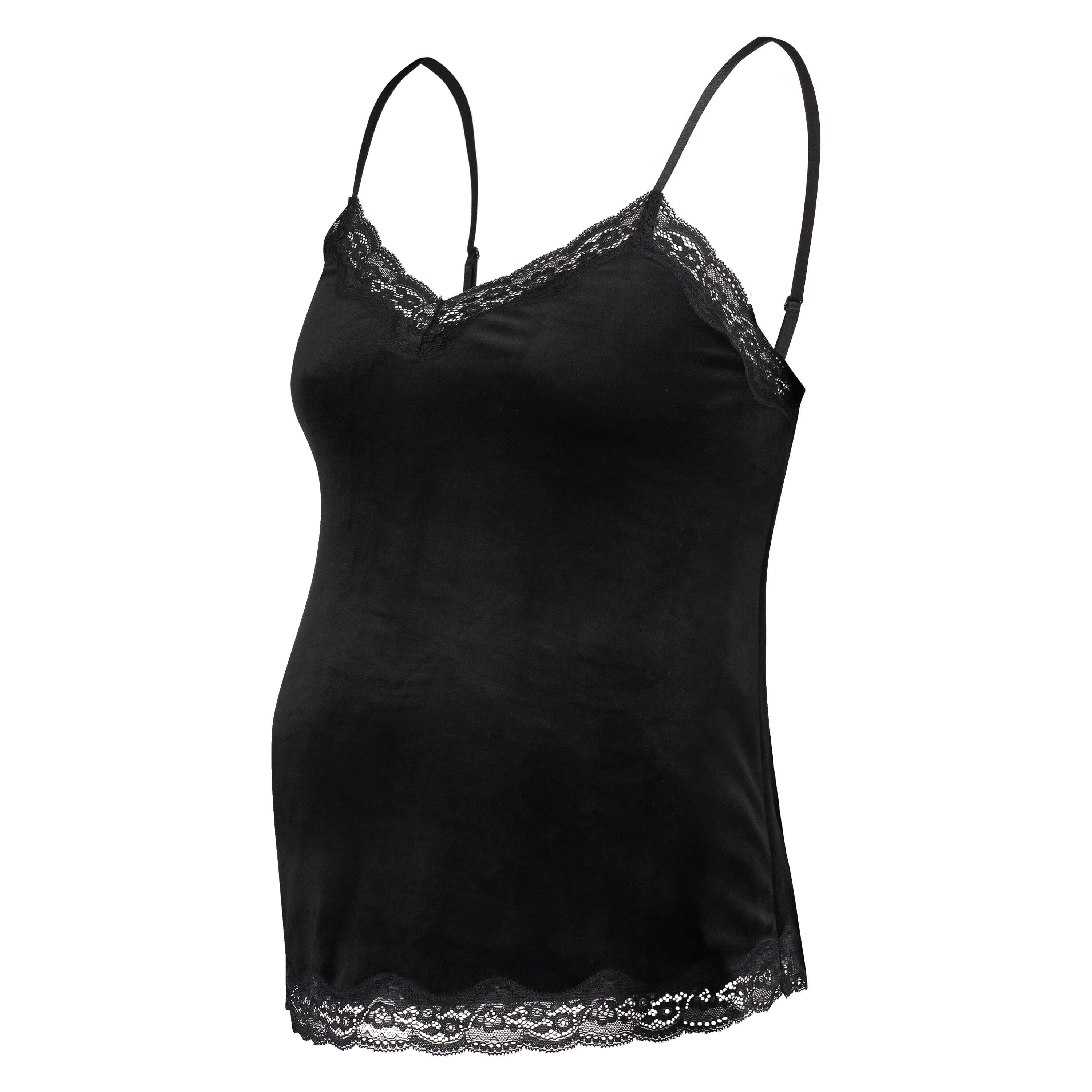 Camisole Velours Maternity, Noir, main