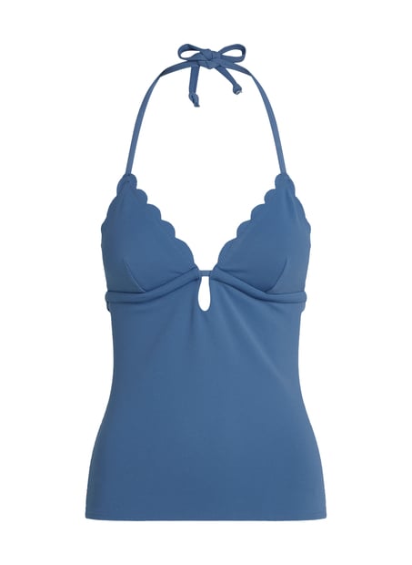 Tankini galbant, Bleu