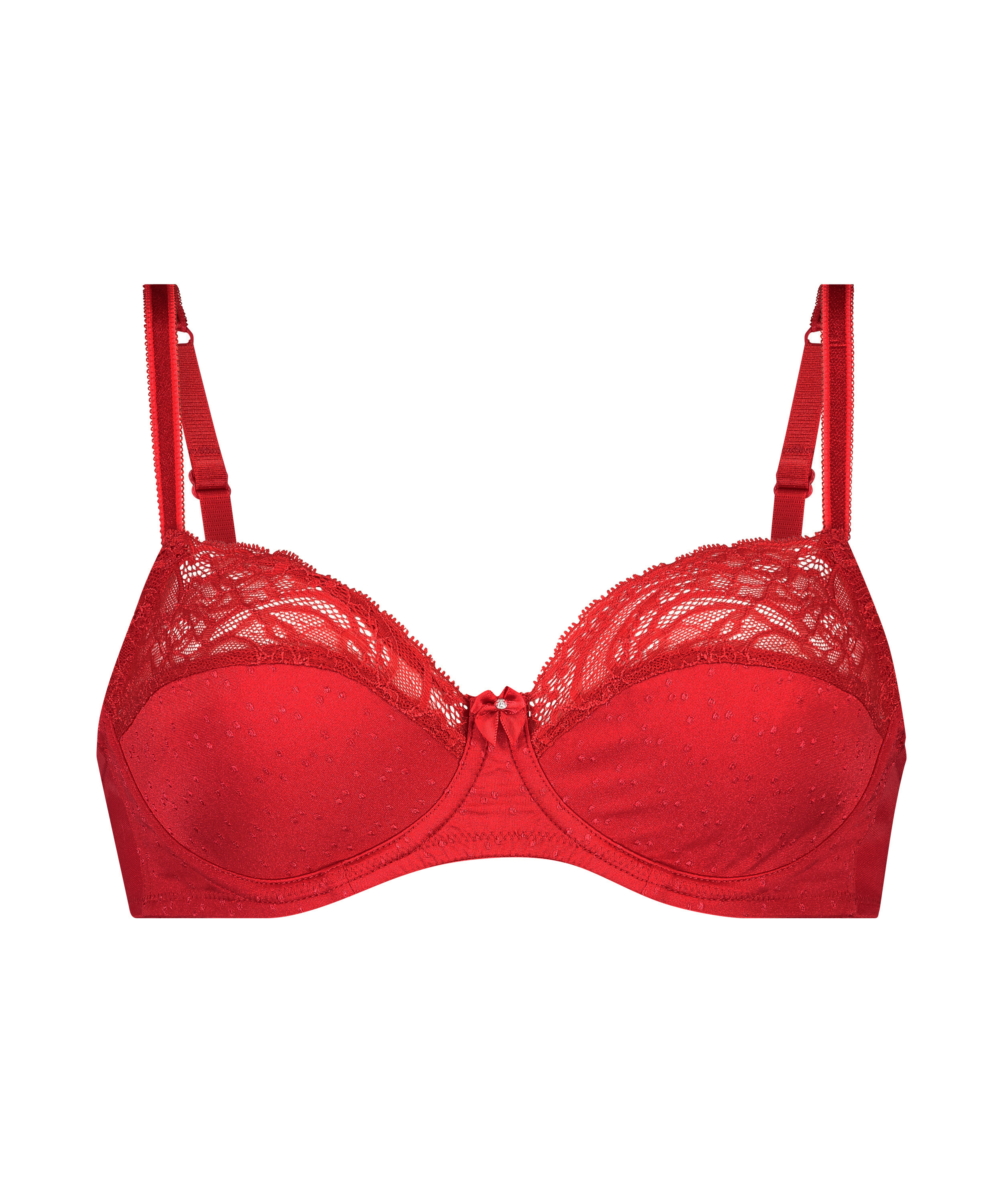 Soutien-gorge à armatures non-préformé Sophie, Rouge, main
