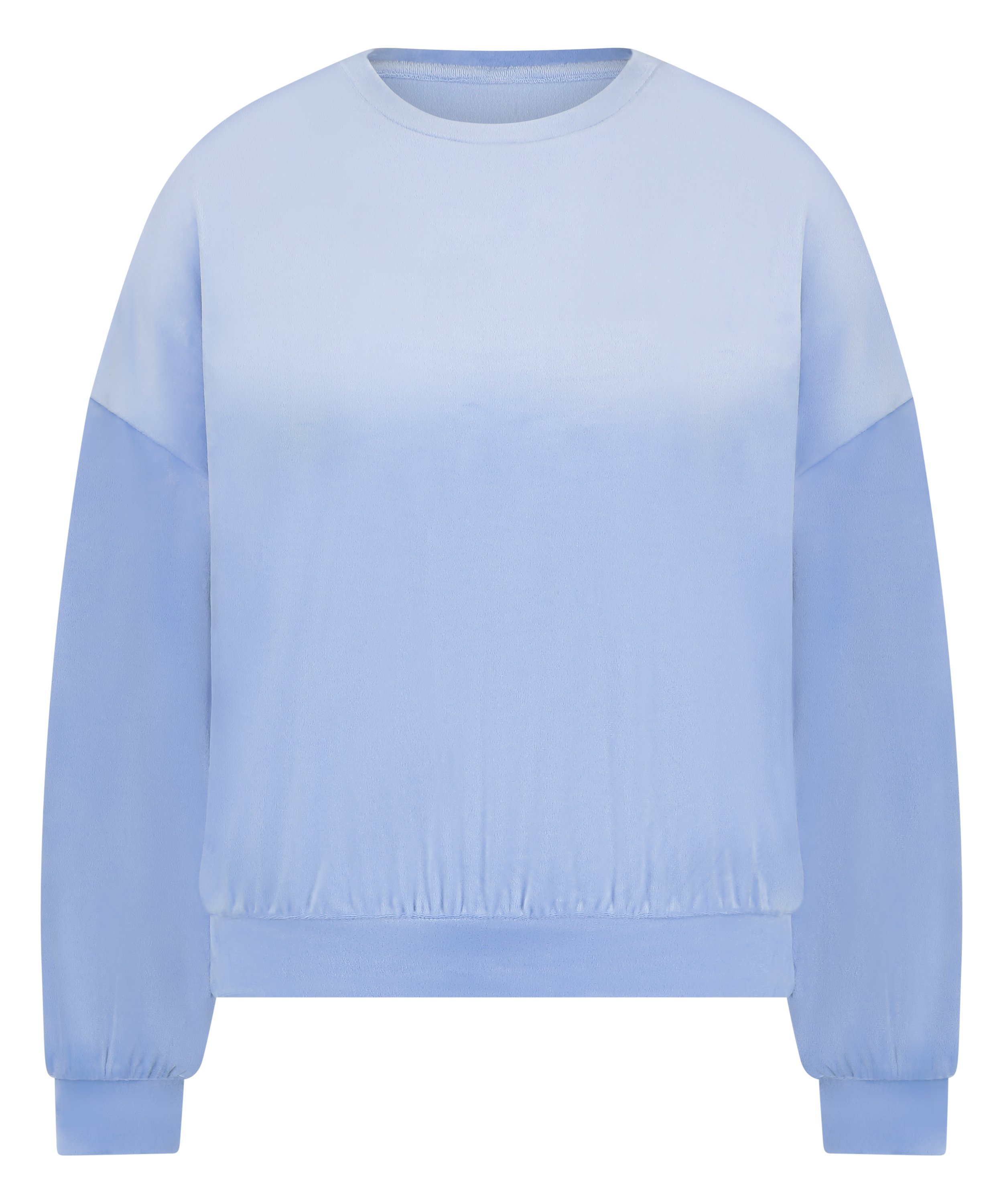 Top Velours, Bleu, main