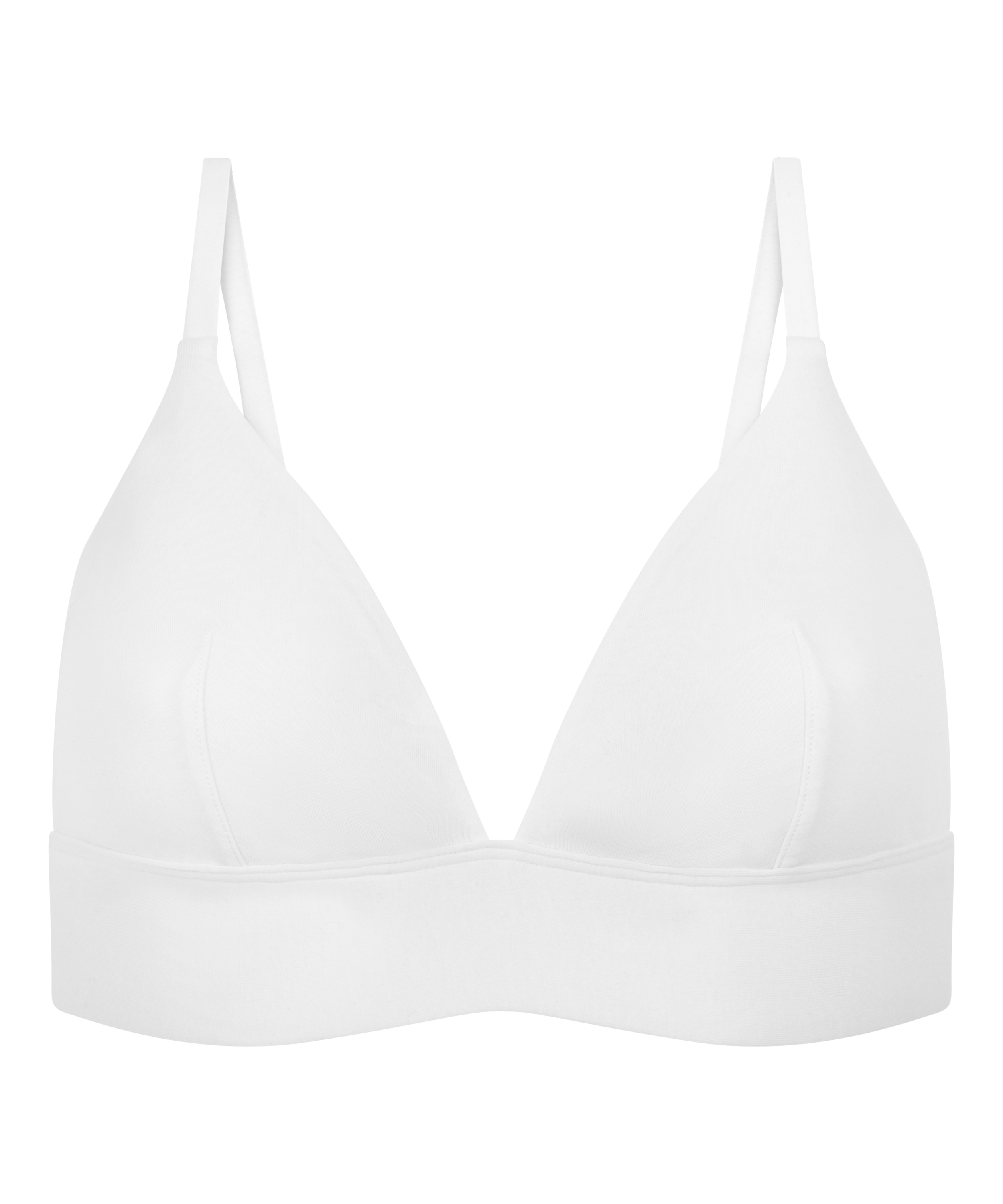 Brassière en coton, Blanc, main