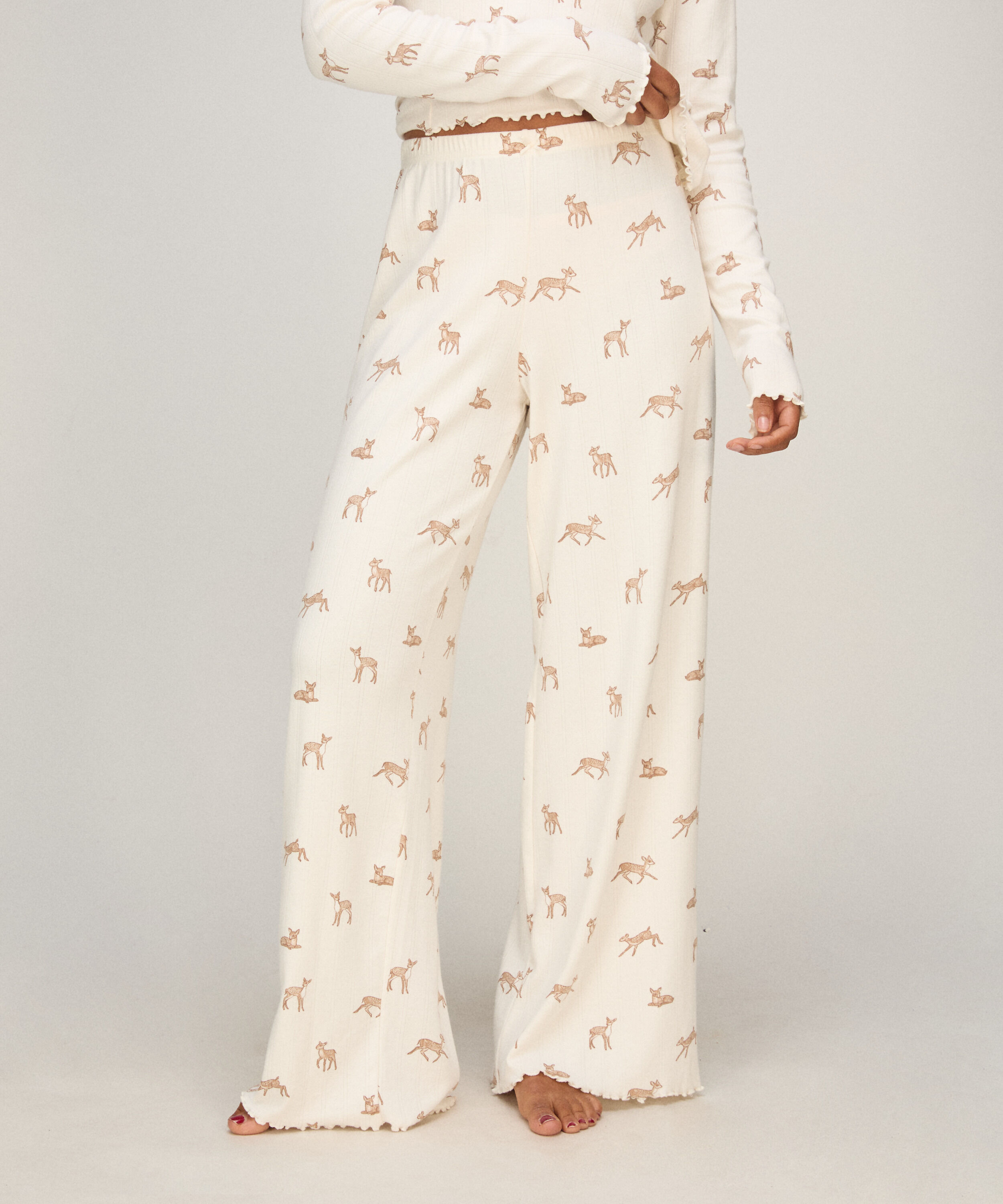 Pantalon de pyjama Loose Pointelle