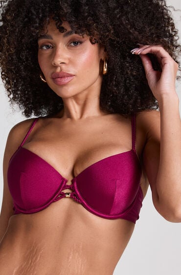 Hunkemöller Haut de bikini rembourre a armatures Marrakech Rouge