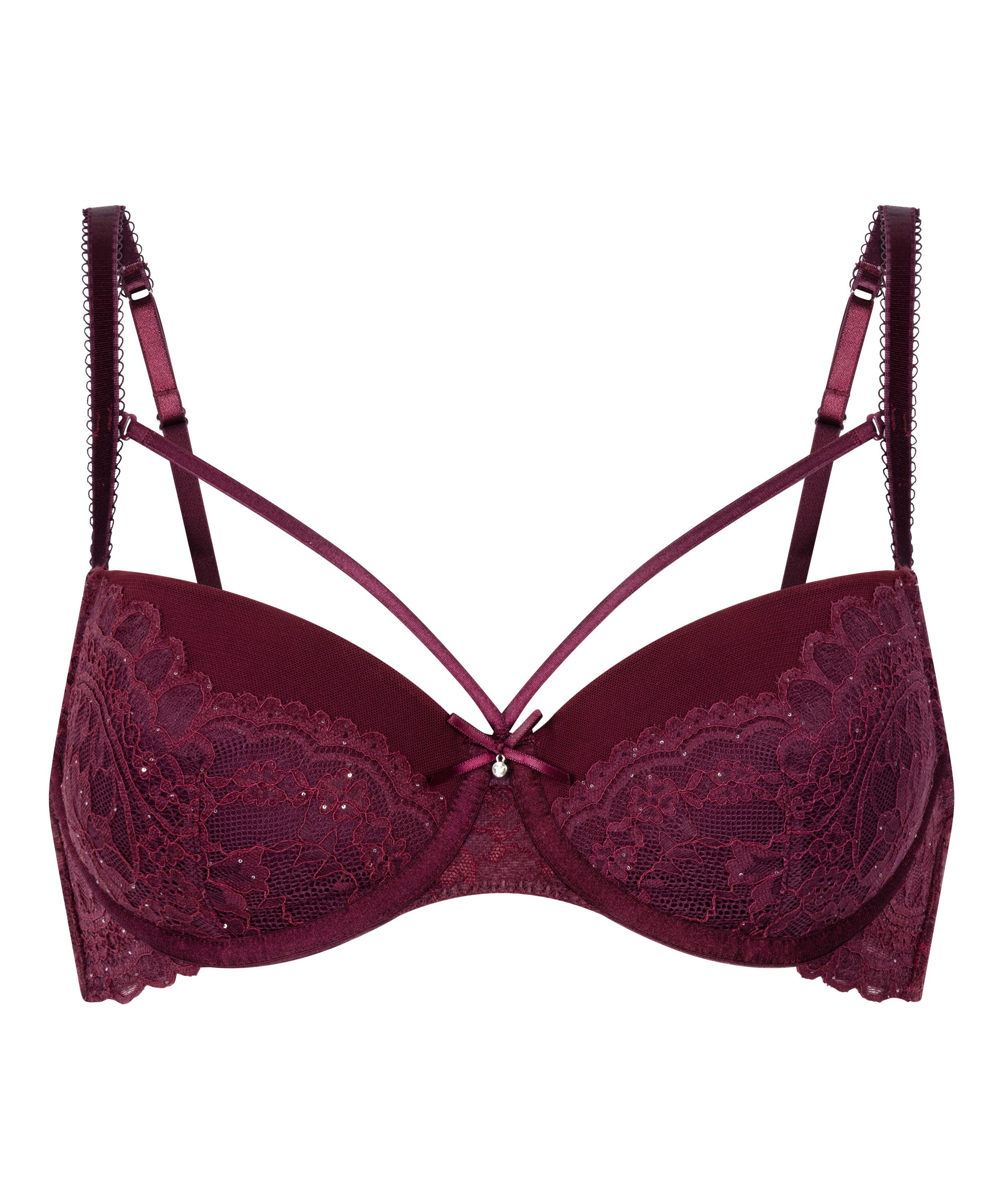 Soutien-gorge &agrave; armatures pr&eacute;form&eacute; Isadora, Rouge