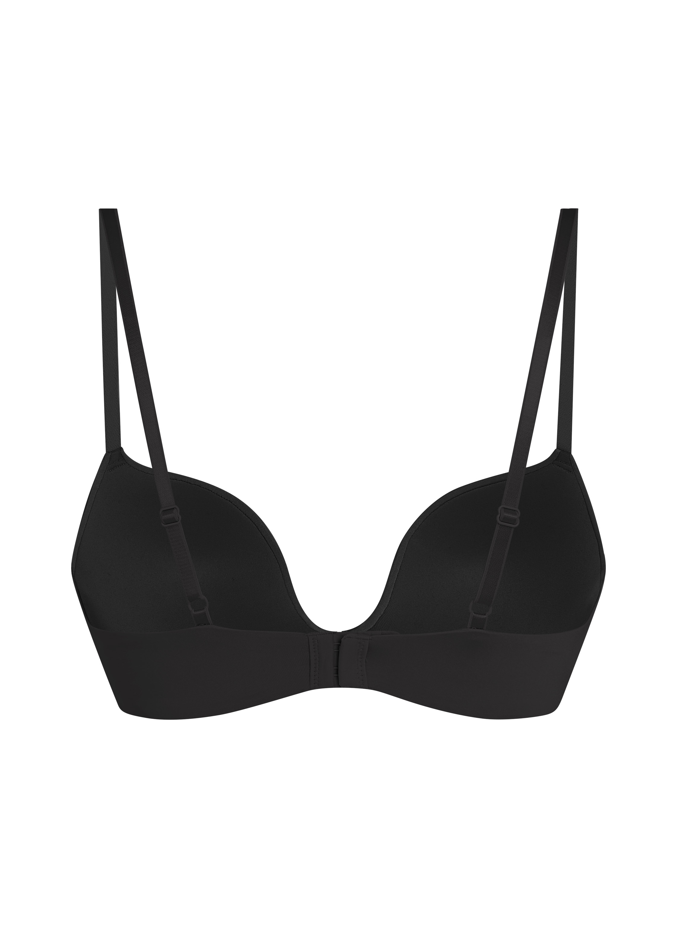 Soutien-gorge à armatures préformé push-up Deep-V, Noir, main