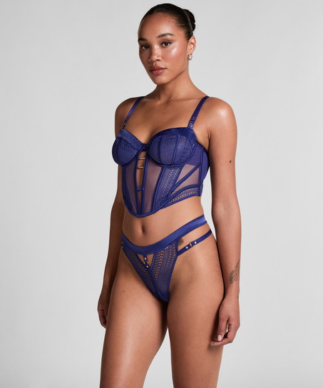 Soutien-gorge longline à armatures non rembourré Missy, Bleu