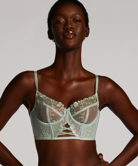 Soutien-gorge longline à armatures non préformé Lillia, Vert