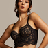 Soutien-gorge non-rembourré à armatures préformé longline Jamie, Noir