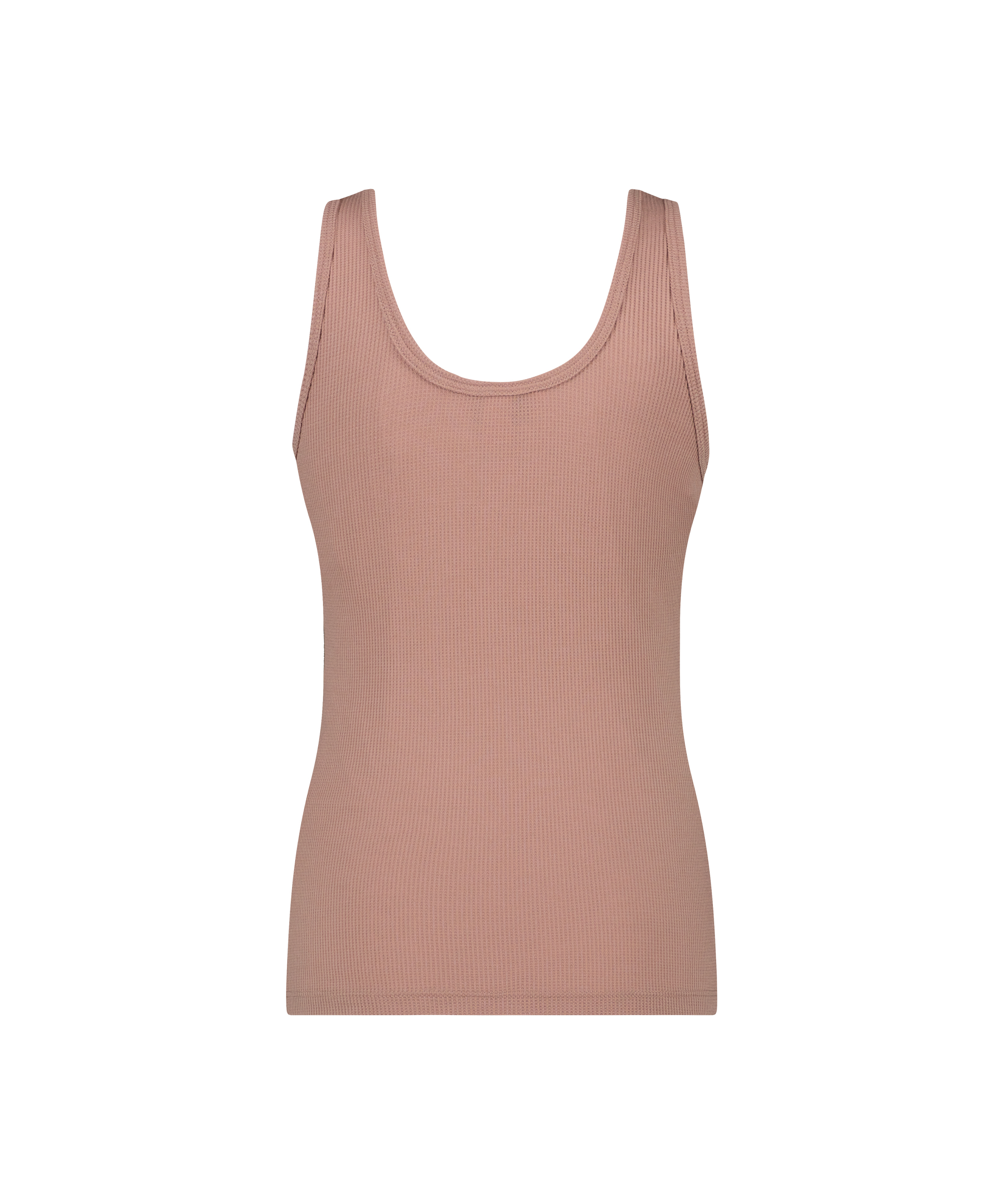 Singlet Henley, Marron, main