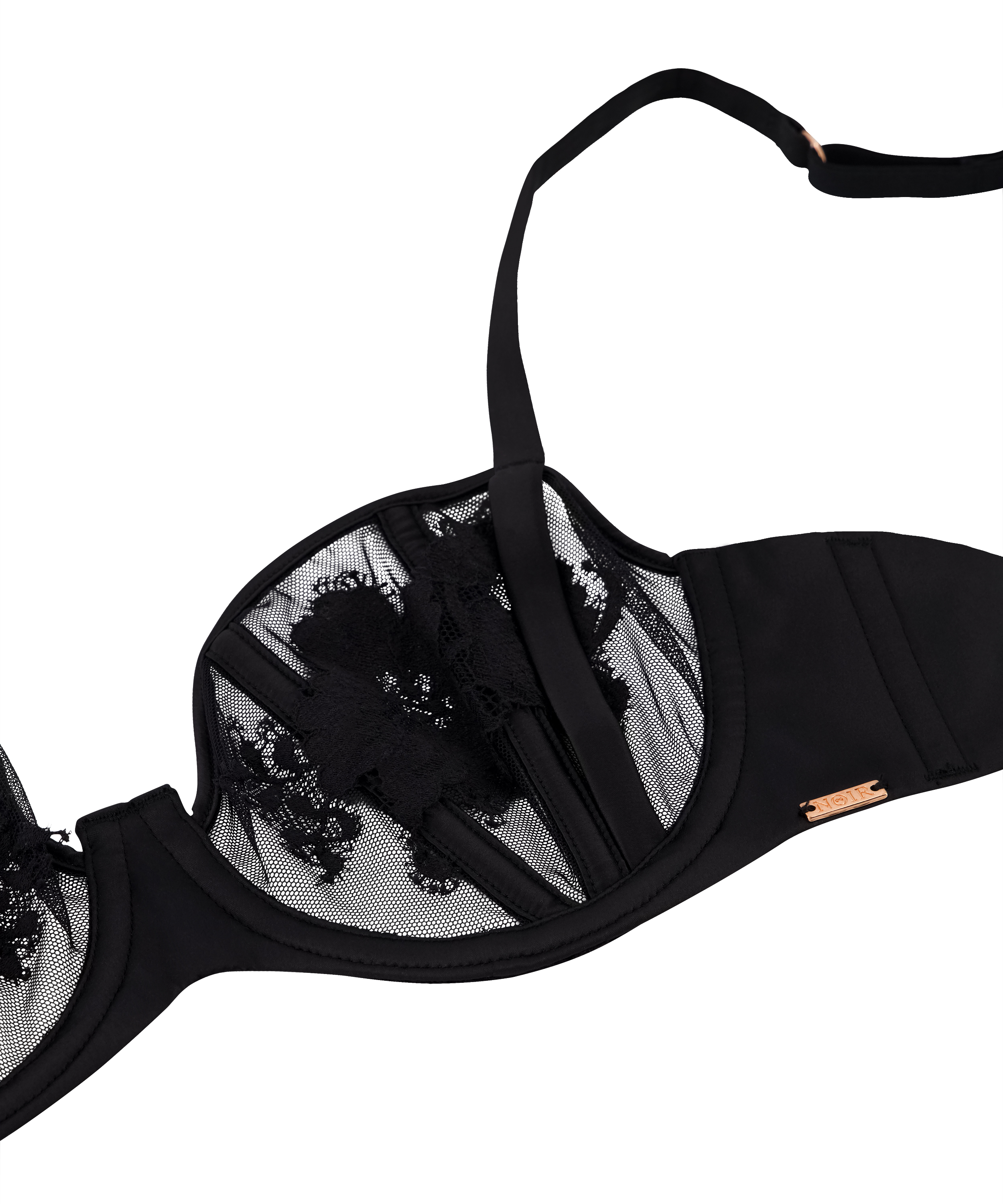 Soutien-gorge à armatures non-préformé Ember, Noir, main