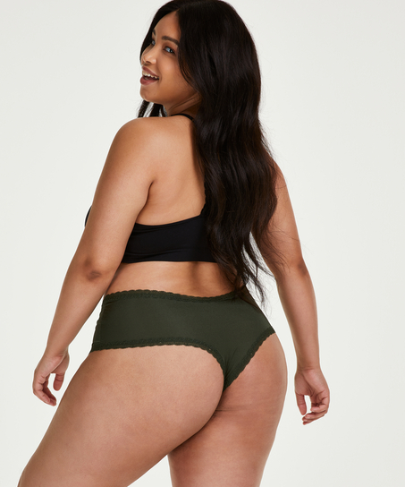 Slip brésilien en forme de V Vixen Curvy, Vert
