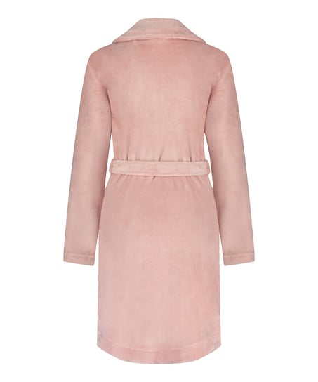Peignoir Zip Fleece, Rose
