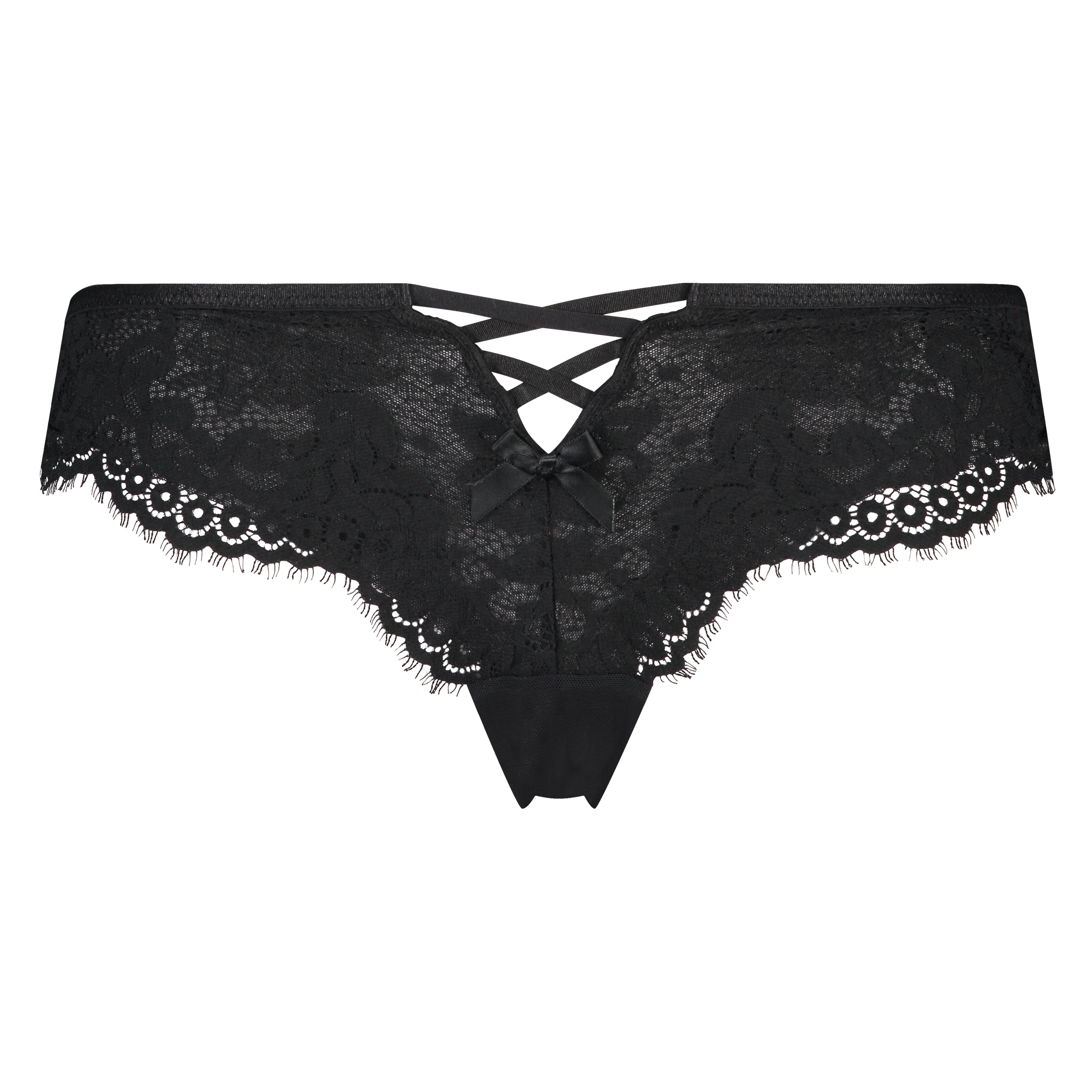 Slip brésilien Donatella, Noir, main