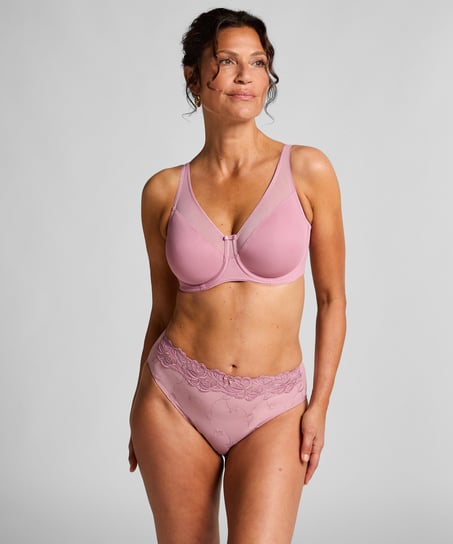 Soutien-gorge à armatures non-préformé minimiseur Nina, Rose